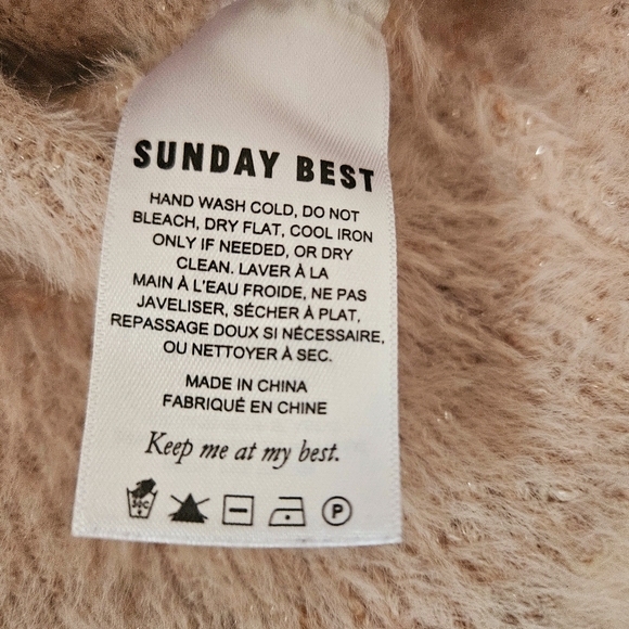 Aritzia Sunday Best Metallic Kitten Sweater - Picture 7 of 8